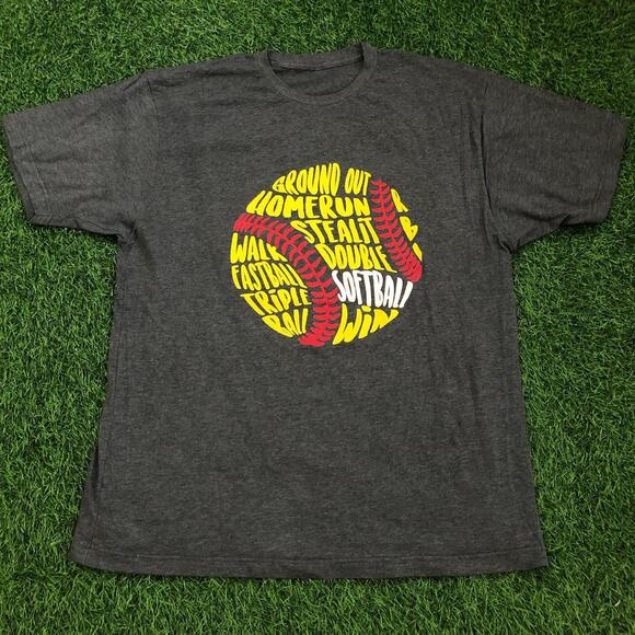 Grey USSSA Softball Phrase Graphic Quote Tee - Picture 1 of 2